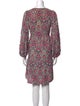 Banjanan Floral Print Knee-Length Dress