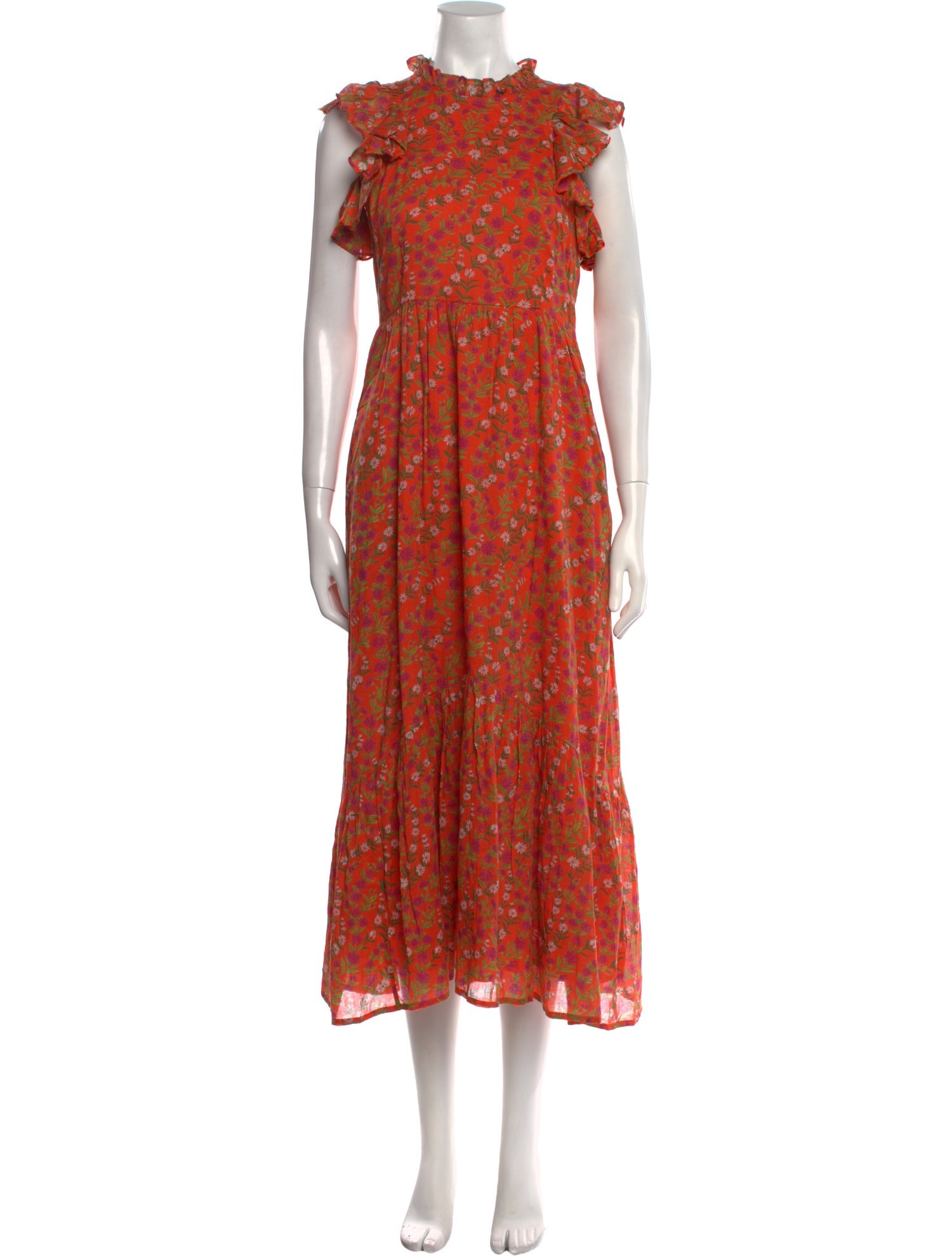 Banjanan Floral Print Long Dress