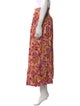 Banjanan Floral Print Midi Length Skirt