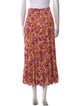 Banjanan Floral Print Midi Length Skirt