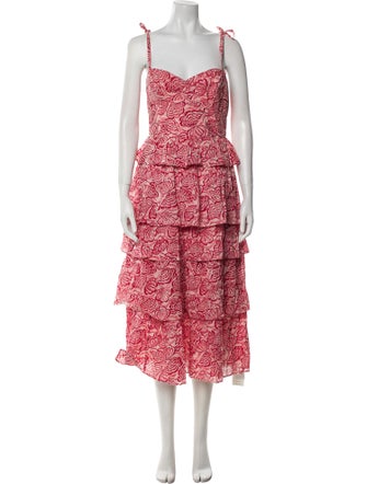 Banjanan Floral Print Long Dress