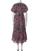 Banjanan Floral Print Long Dress