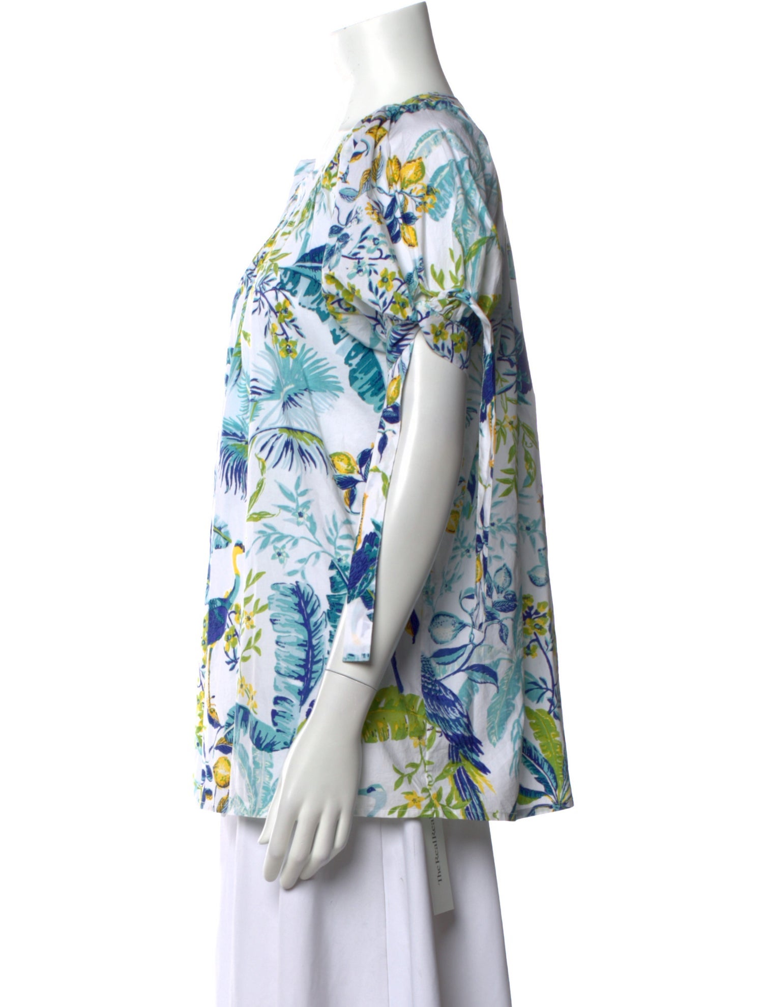 Banjanan Printed Scoop Neck Blouse