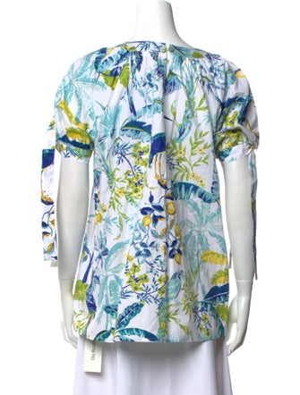 Banjanan Printed Scoop Neck Blouse