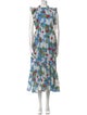Banjanan Floral Print Long Dress