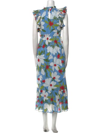 Banjanan Floral Print Long Dress