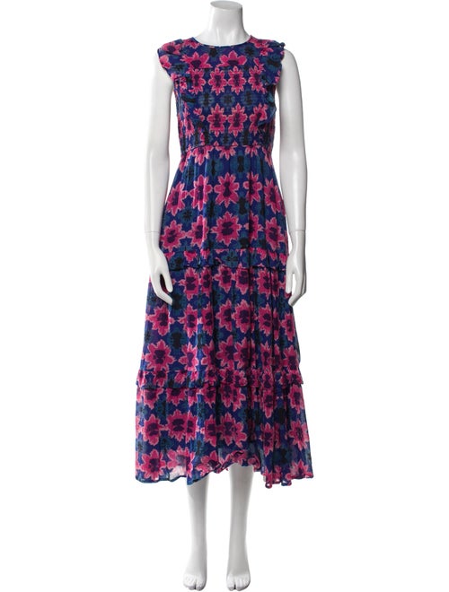 Banjanan Floral Print Long Dress