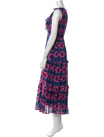 Banjanan Floral Print Long Dress