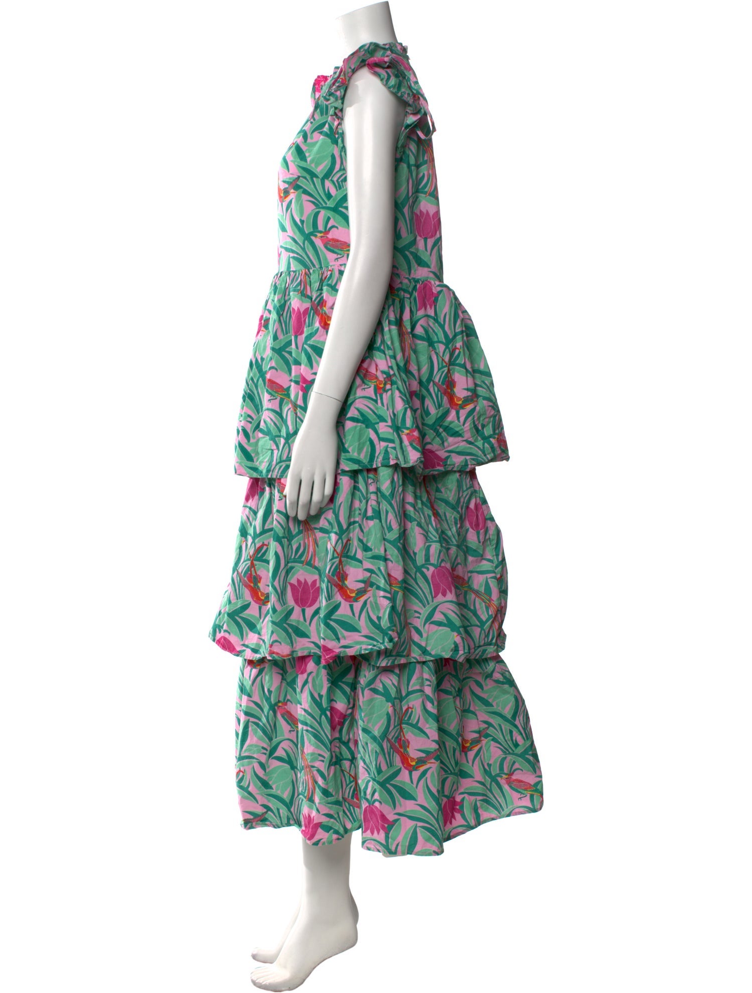 Banjanan Floral Print Long Dress