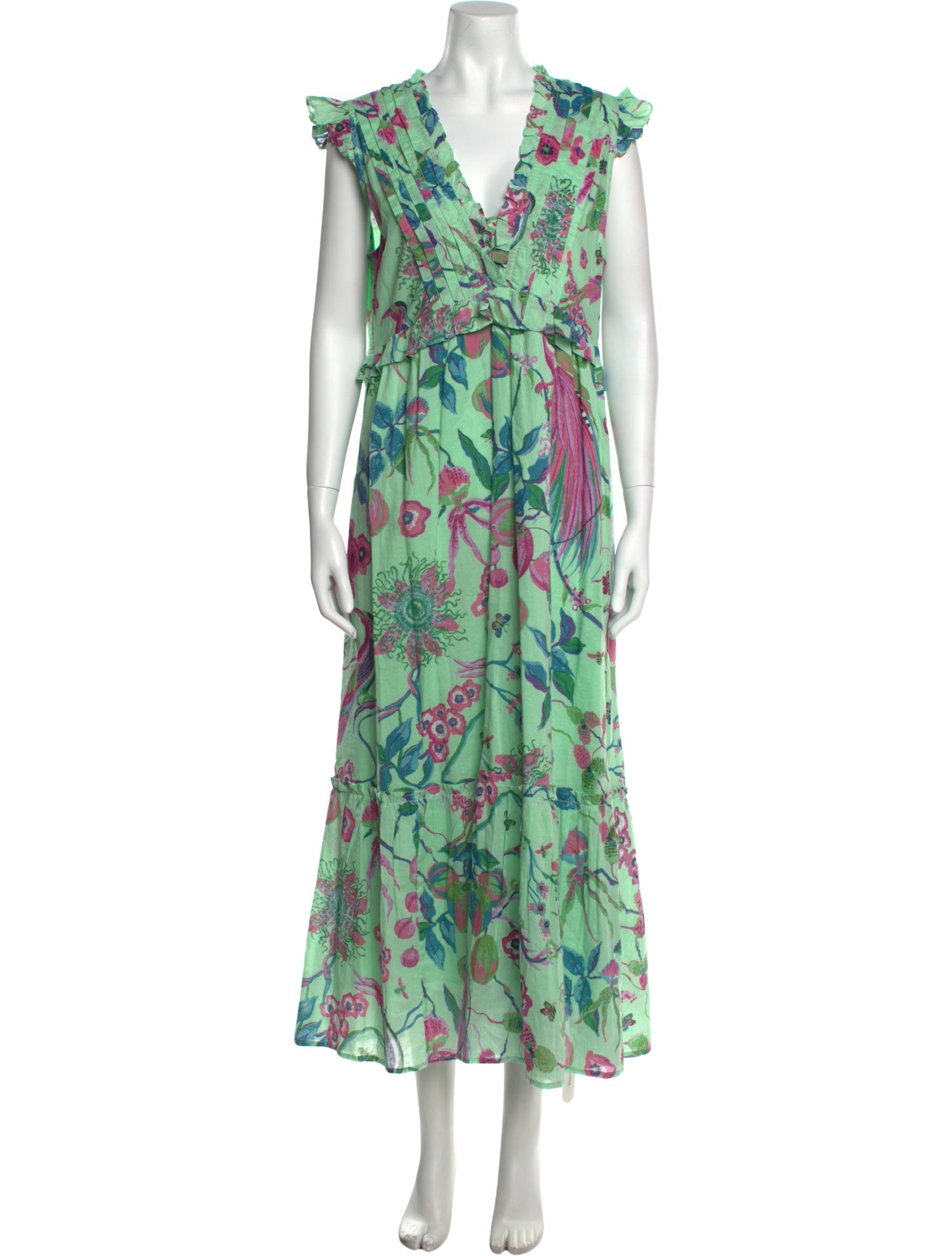 Banjanan Floral Print Long Dress