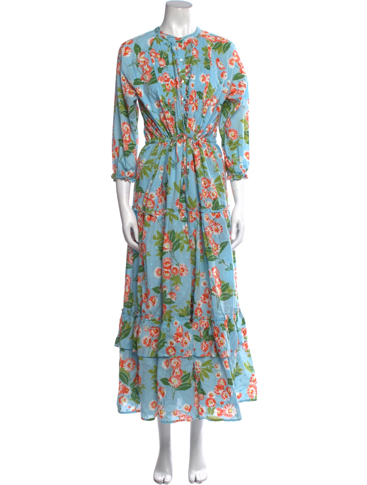 Banjanan Floral Print Long Dress
