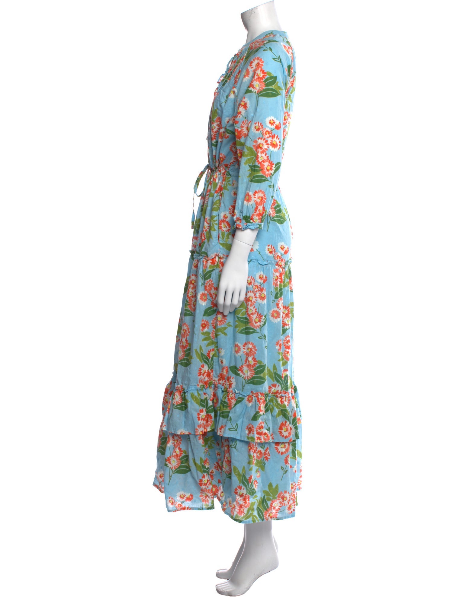 Banjanan Floral Print Long Dress