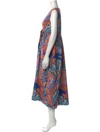 Banjanan Printed Midi Length Dress