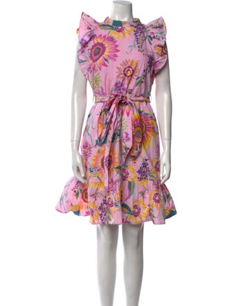 Banjanan Floral Print Cowl Neck Tunic