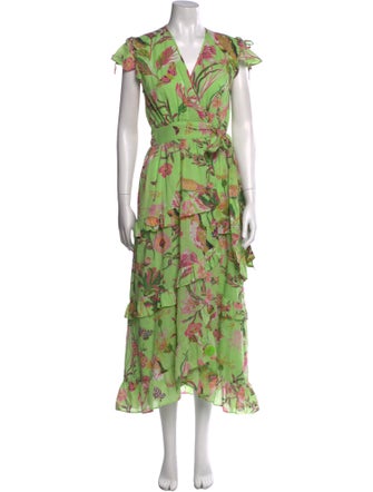 Banjanan Floral Print Long Dress