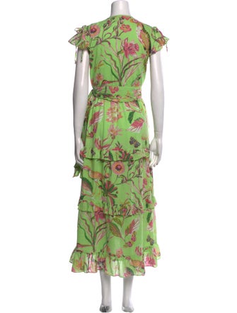 Banjanan Floral Print Long Dress