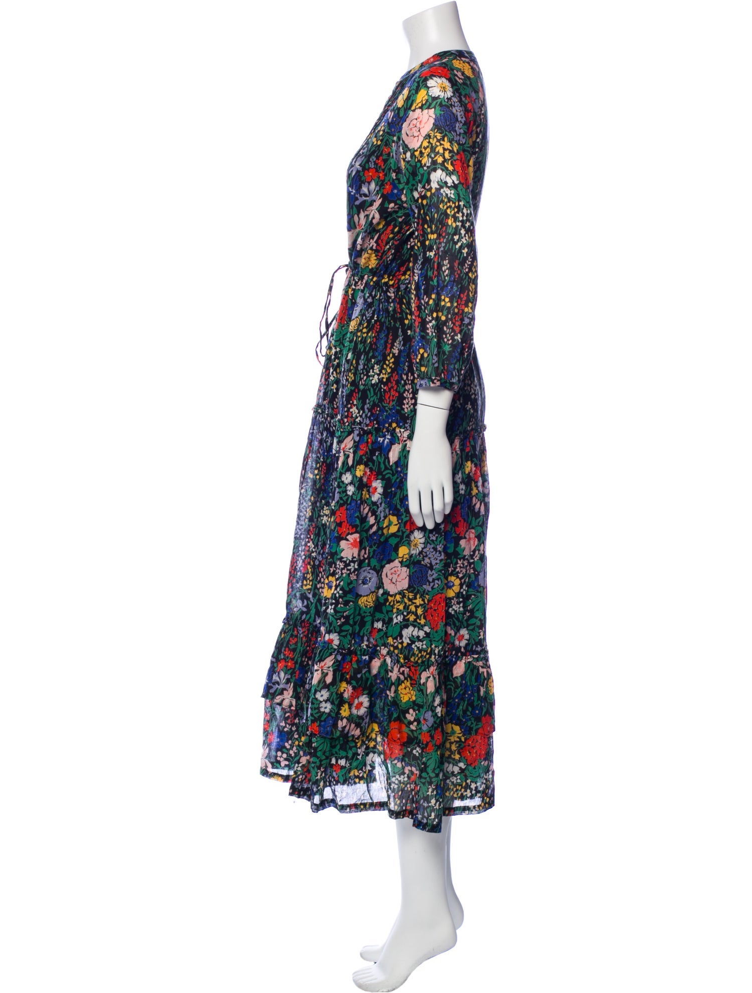 Banjanan Floral Print Long Dress