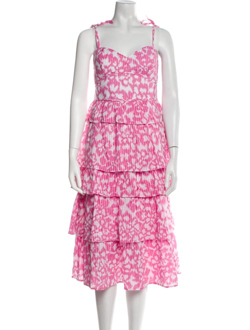 Banjanan Printed Midi Length Dress