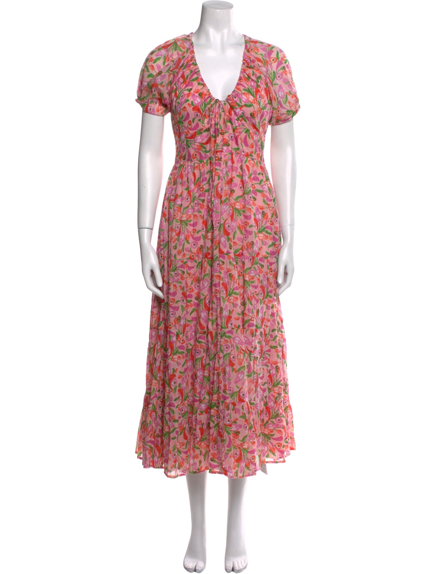 Banjanan Floral Print Long Dress