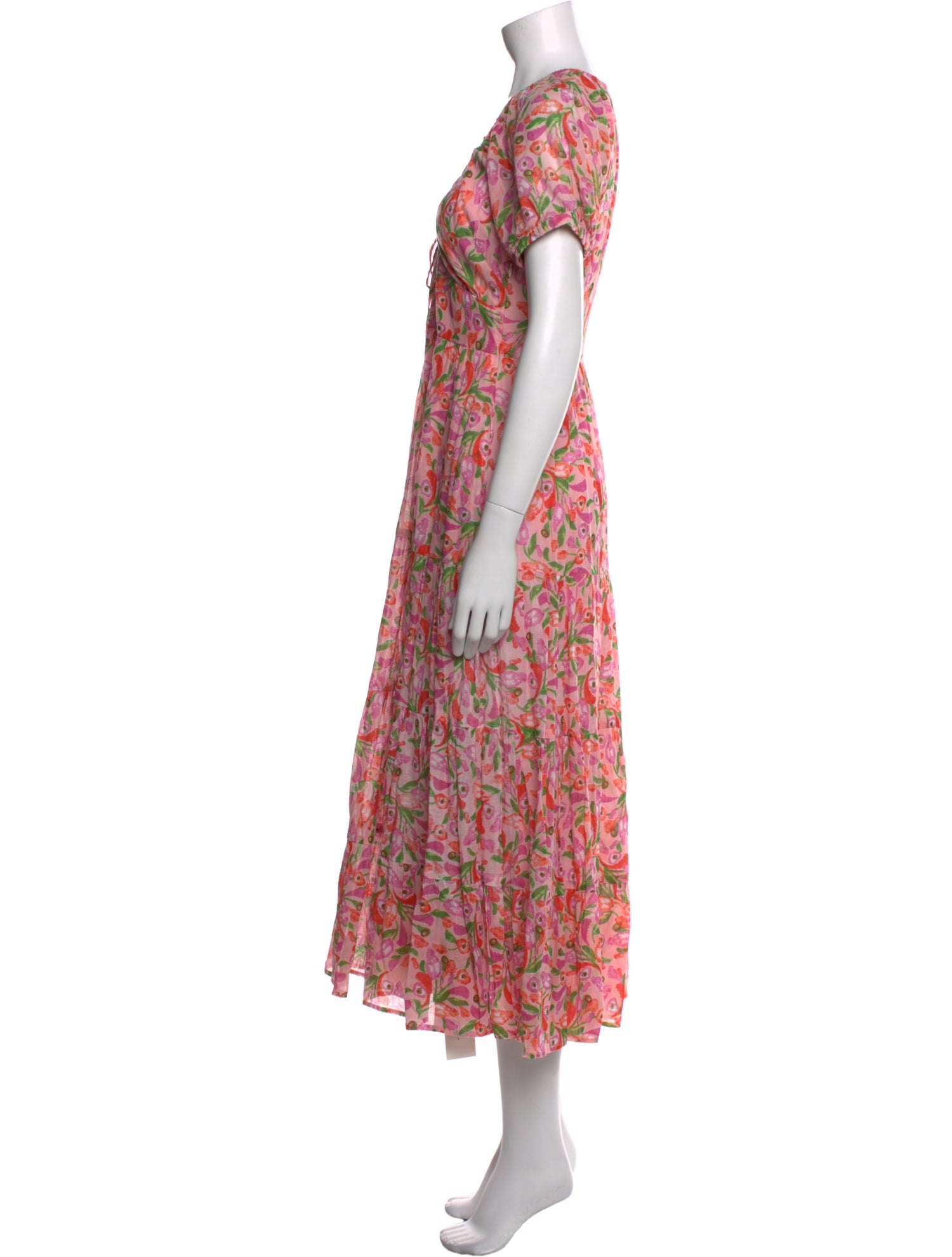 Banjanan Floral Print Long Dress
