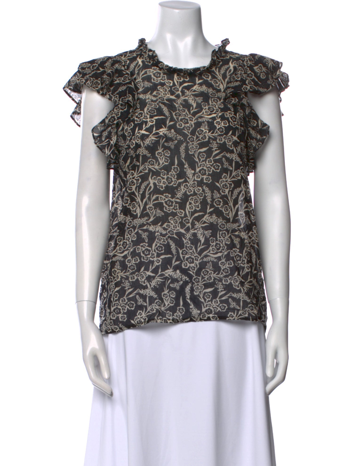 Banjanan Printed Cowl Neck Blouse
