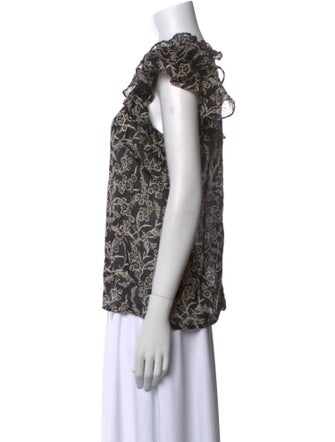 Banjanan Printed Cowl Neck Blouse