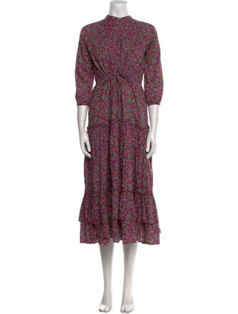 Banjanan Floral Print Long Dress