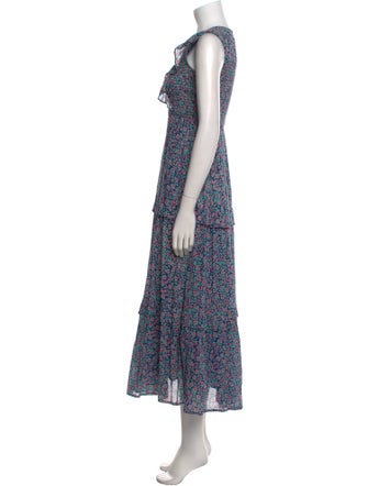 Banjanan Floral Print Long Dress