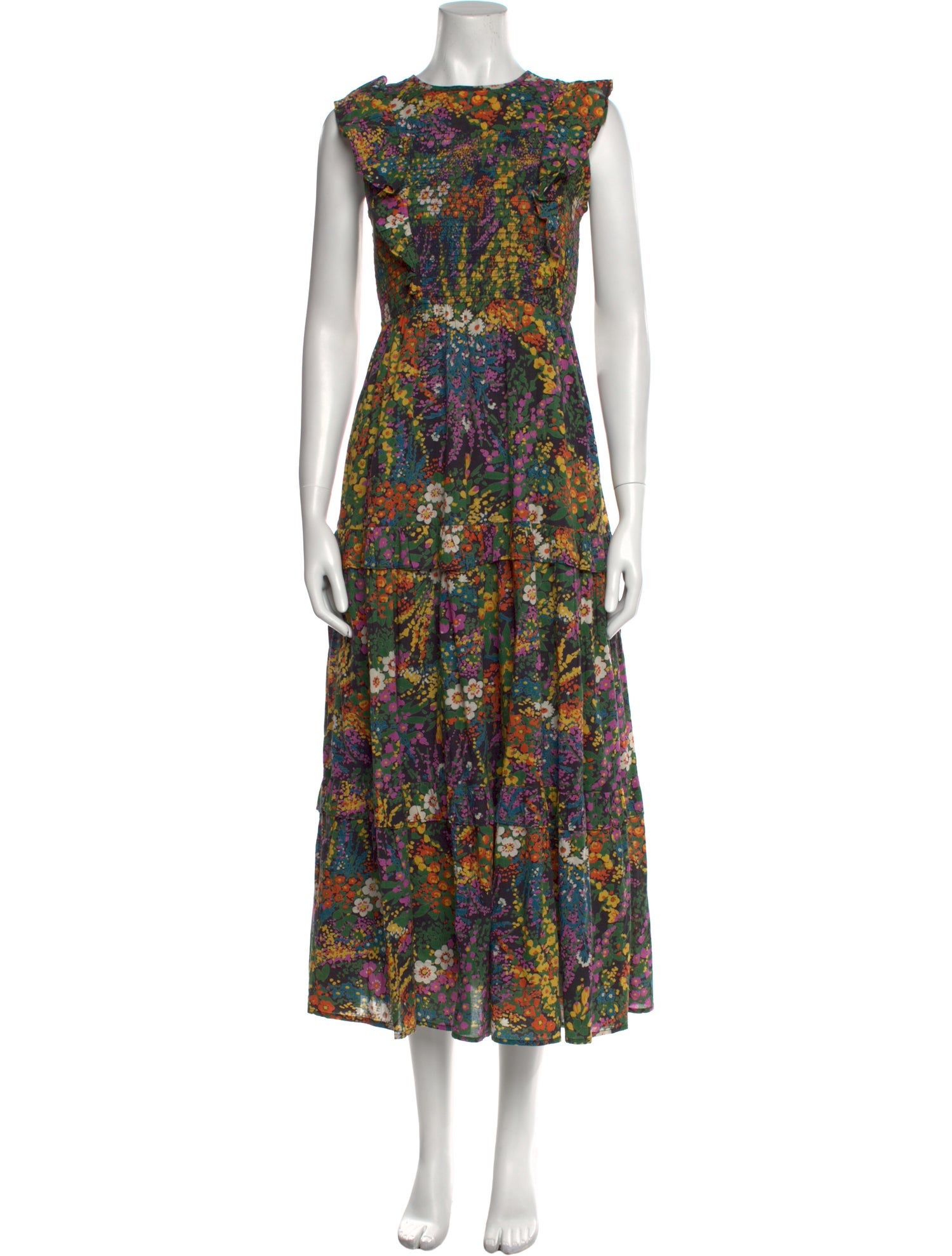 Banjanan Floral Print Long Dress