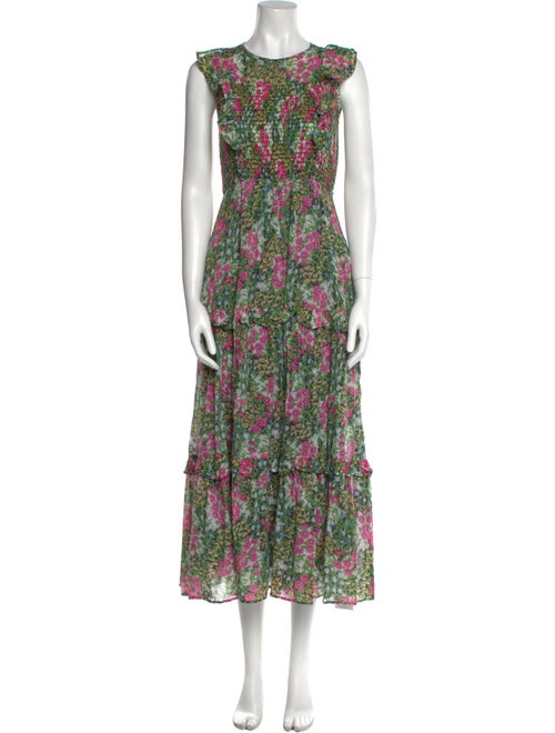 Banjanan Floral Print Long Dress