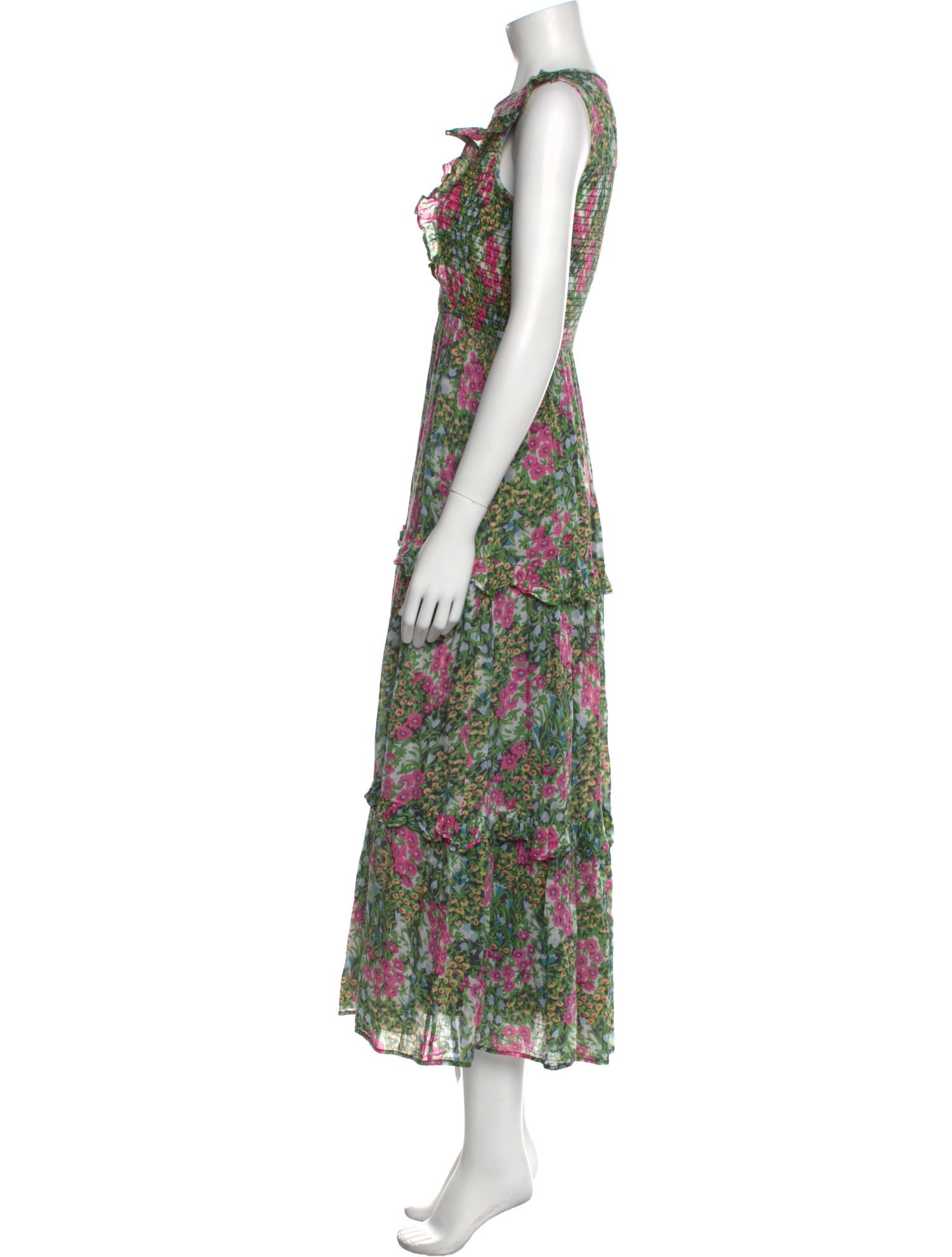 Banjanan Floral Print Long Dress