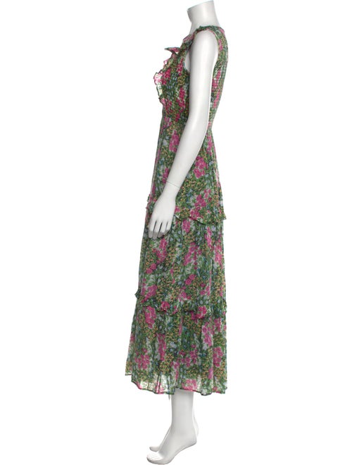 Banjanan Floral Print Long Dress
