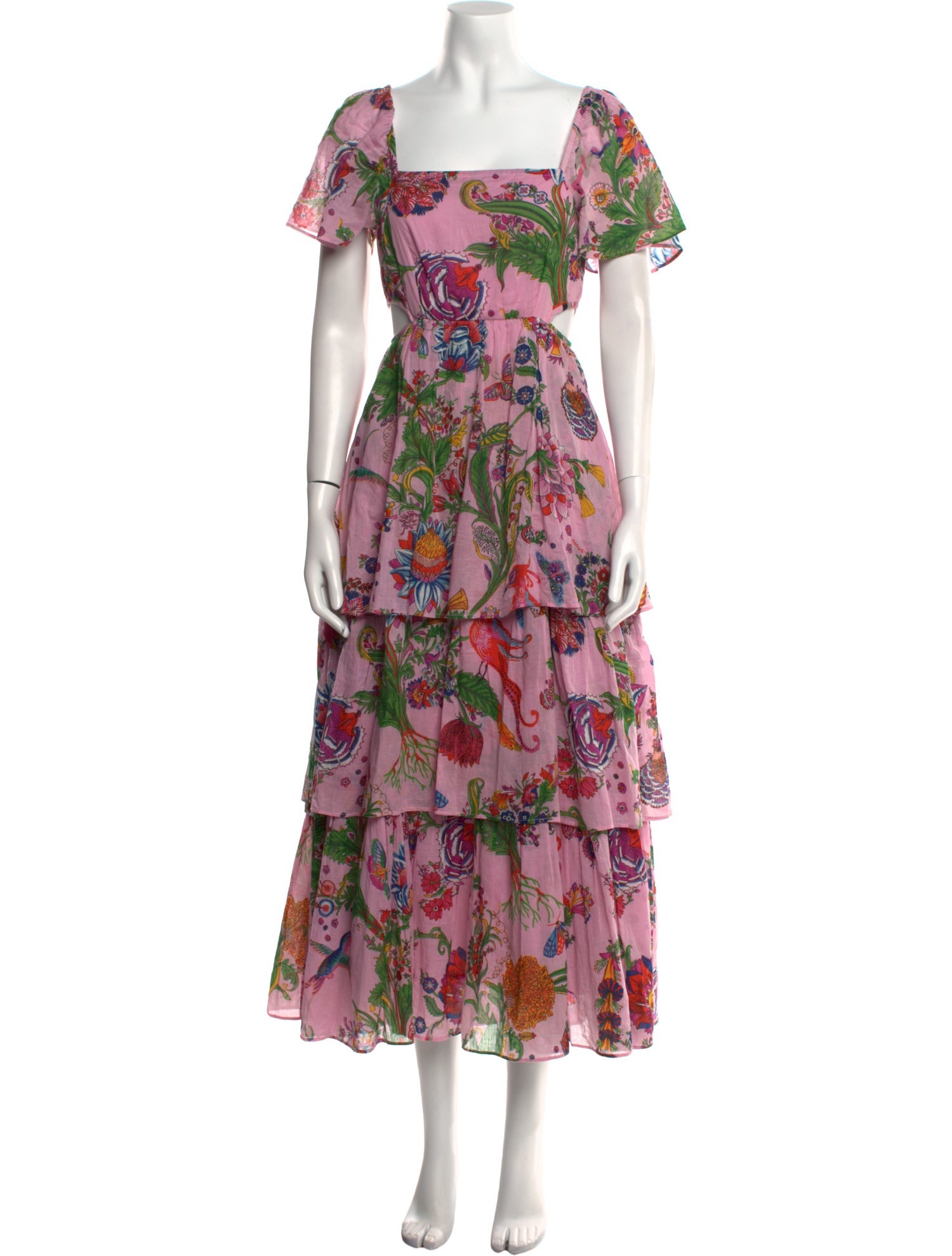 Banjanan Floral Print Long Dress w/ Tags