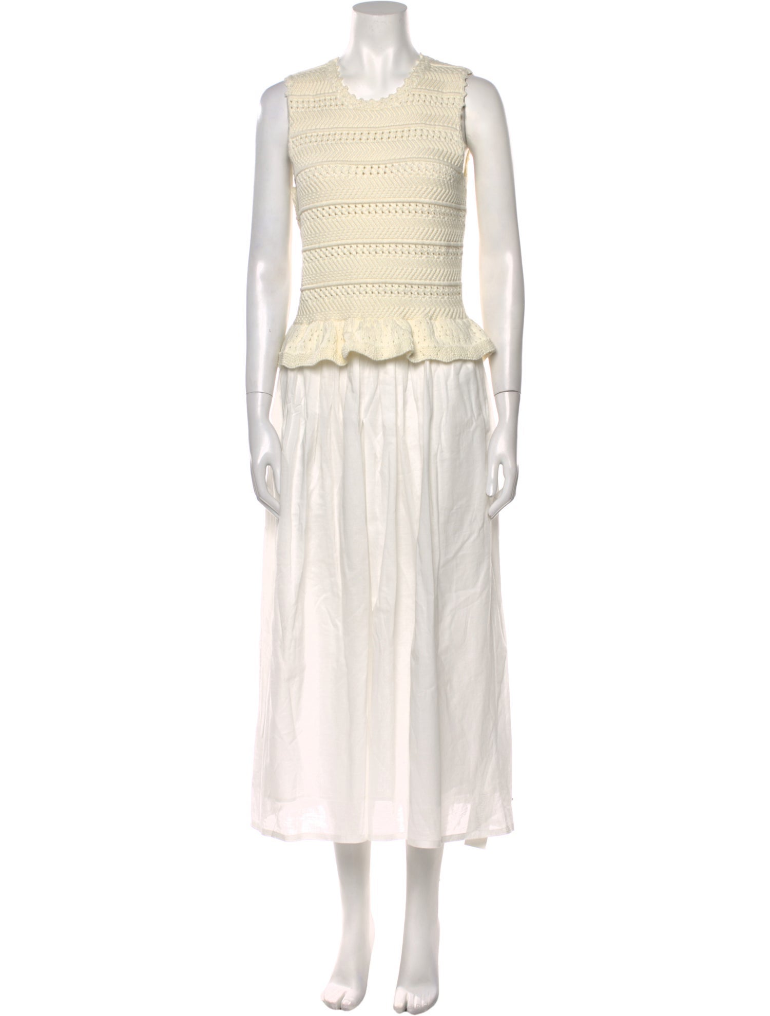 Banjanan Crew Neck Long Dress