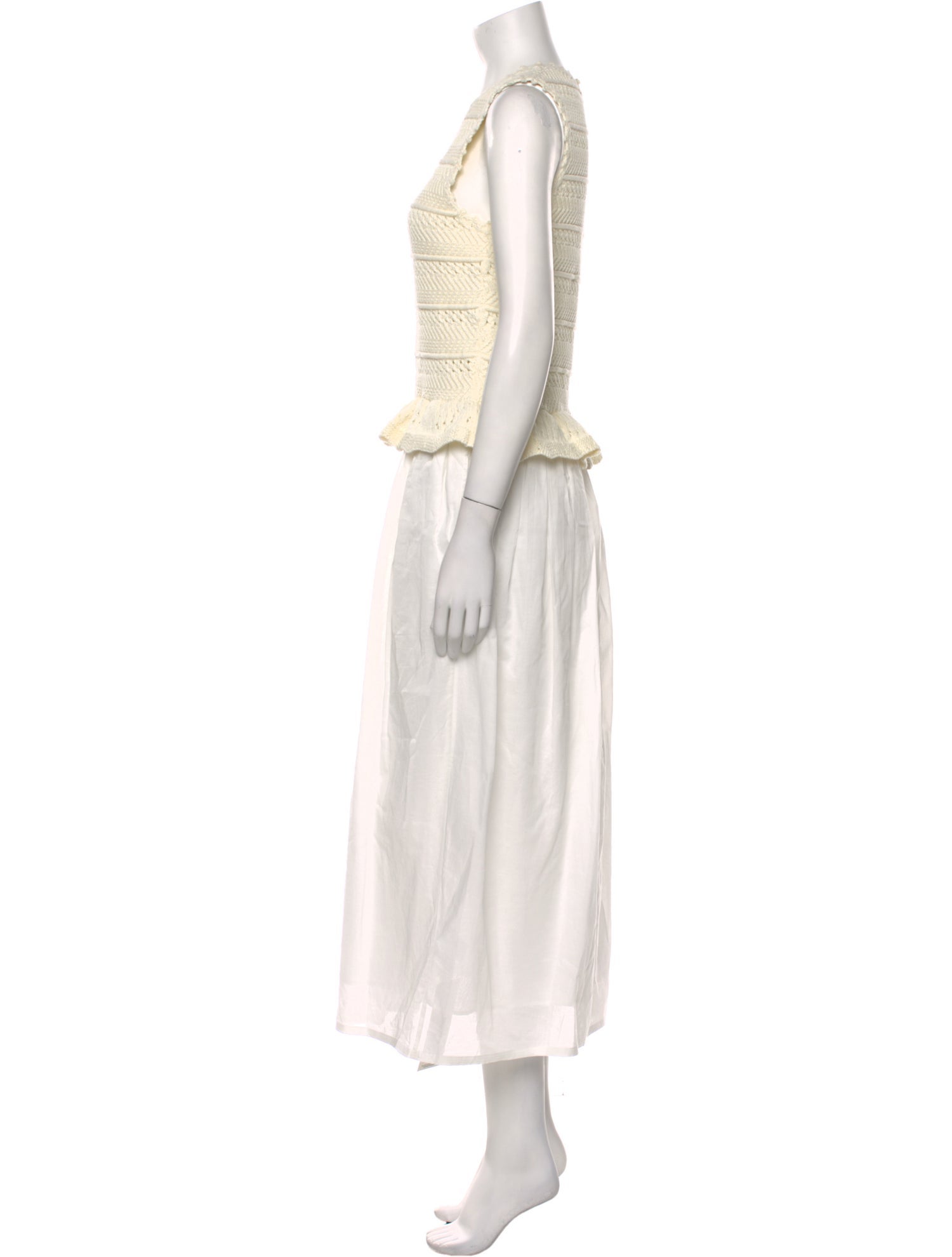 Banjanan Crew Neck Long Dress