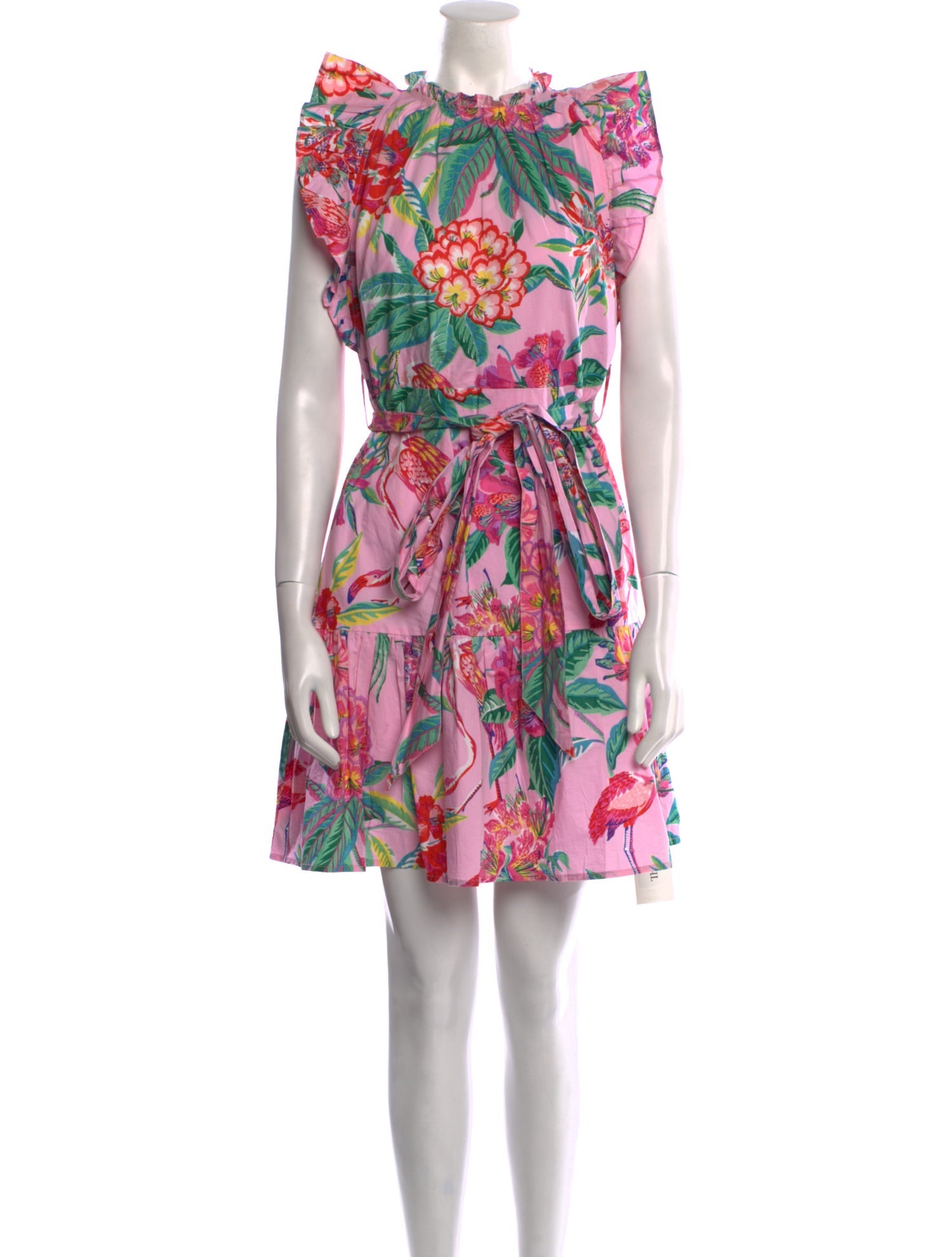 Banjanan Floral Print Mini Dress