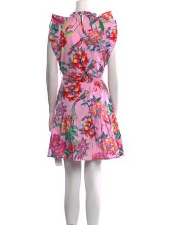 Banjanan Floral Print Mini Dress