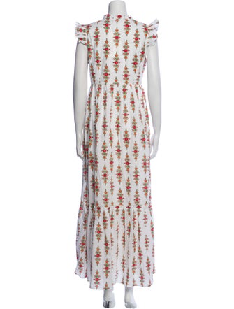 Banjanan Floral Print Long Dress