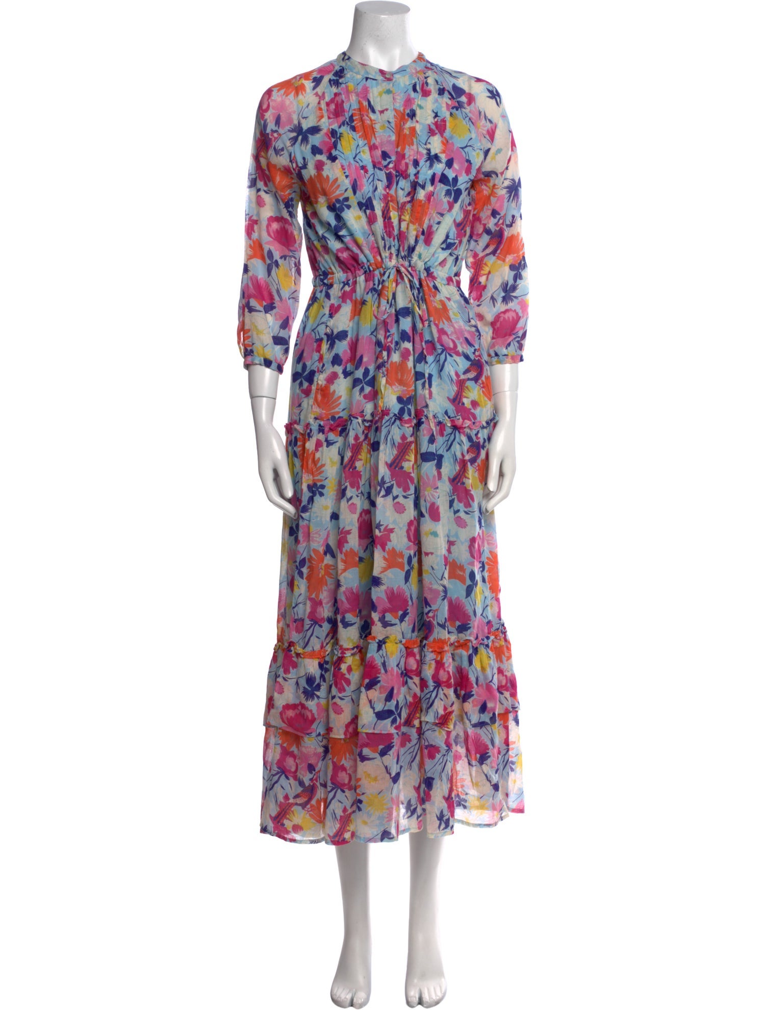 Banjanan Floral Print Long Dress