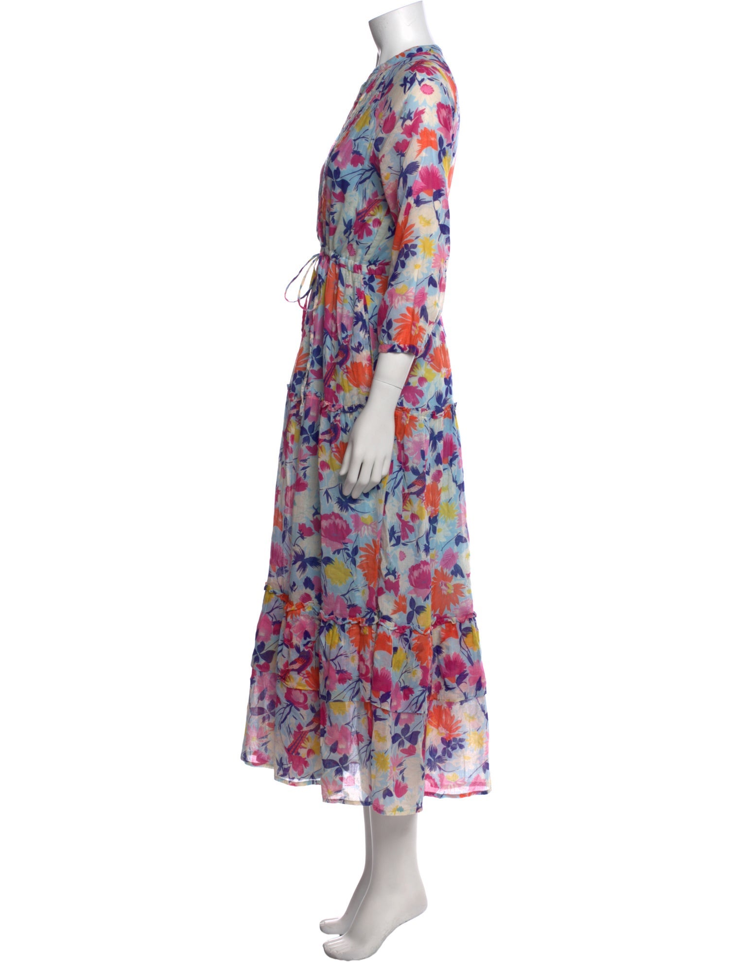 Banjanan Floral Print Long Dress