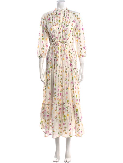 Banjanan Floral Print Long Dress