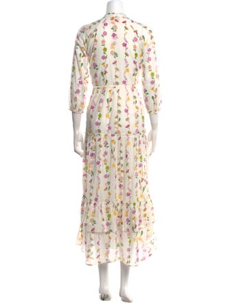 Banjanan Floral Print Long Dress