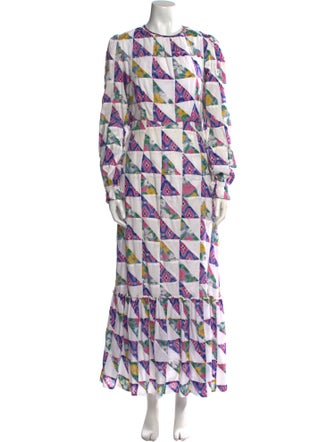 Banjanan Printed Long Dress
