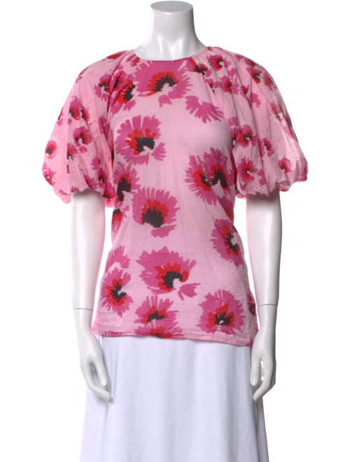 Banjanan Floral Print Scoop Neck T-Shirt