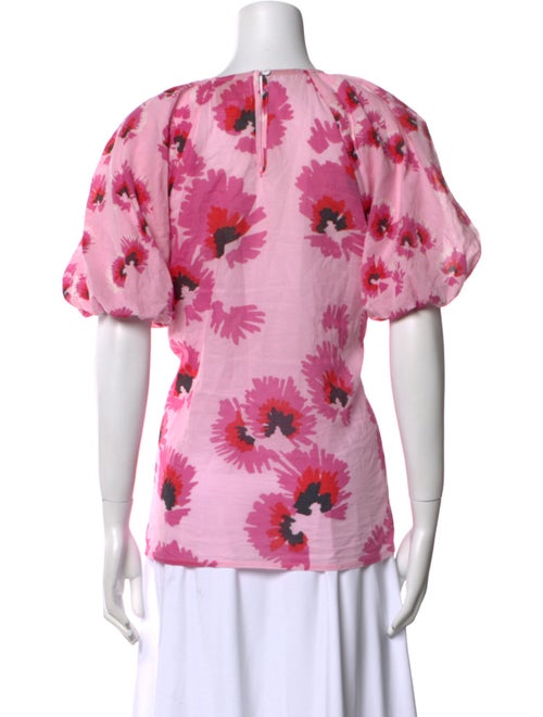 Banjanan Floral Print Scoop Neck T-Shirt