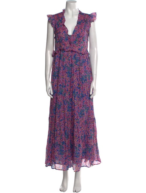 Banjanan Floral Print Long Dress