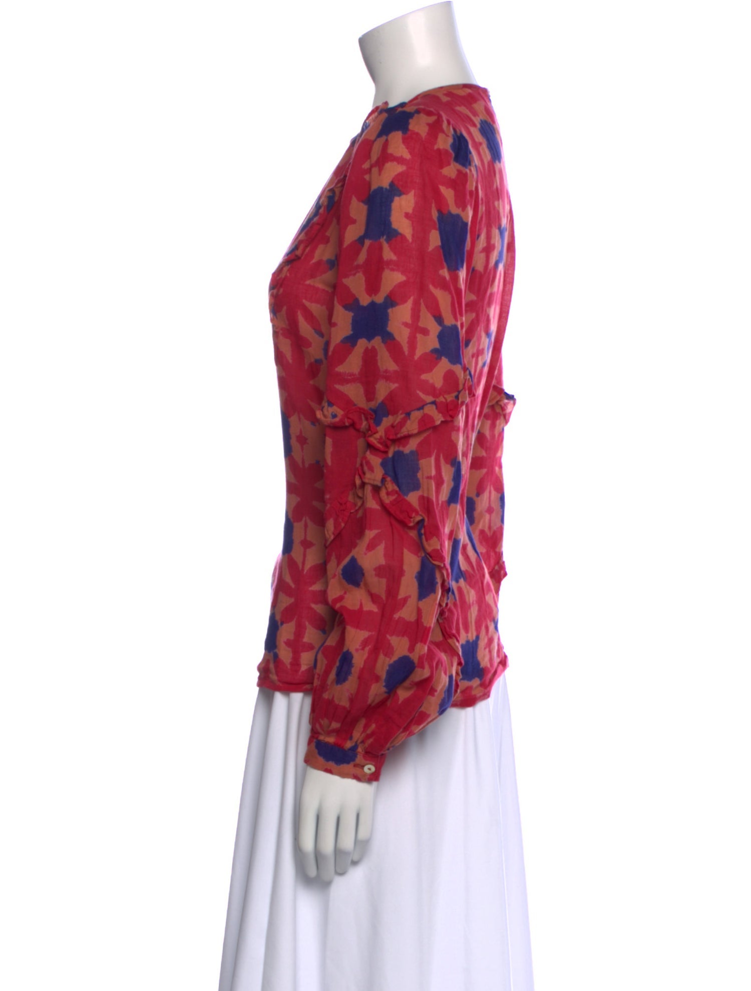 Banjanan Printed Crew Neck Blouse