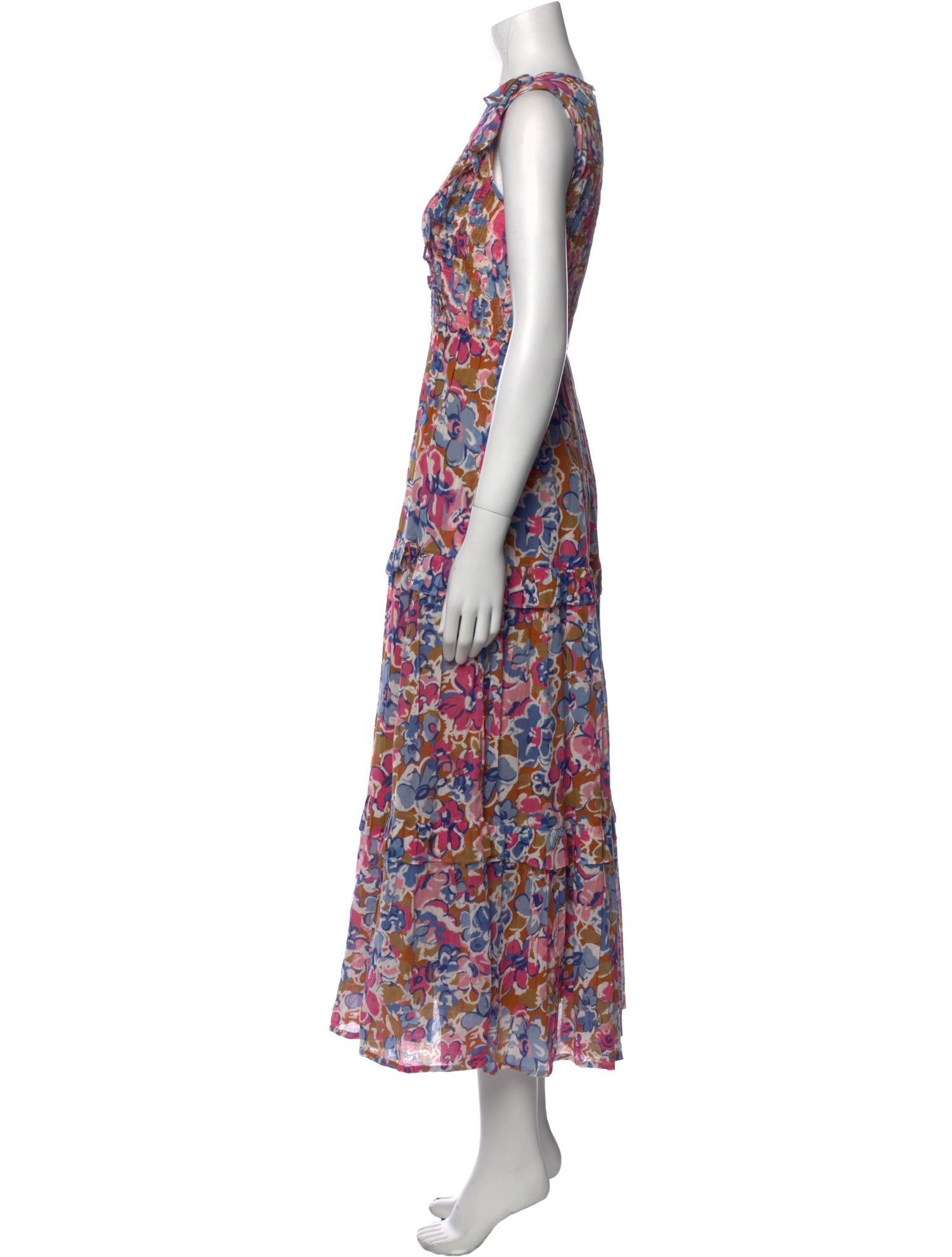 Banjanan Floral Print Long Dress