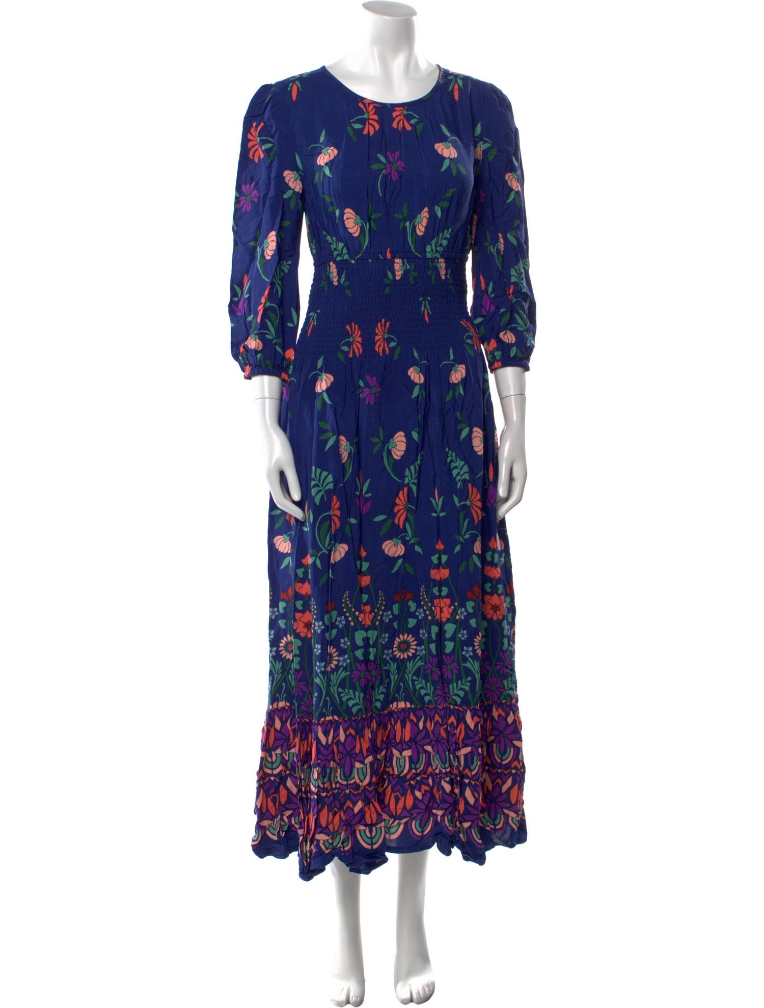 Banjanan Floral Print Long Dress
