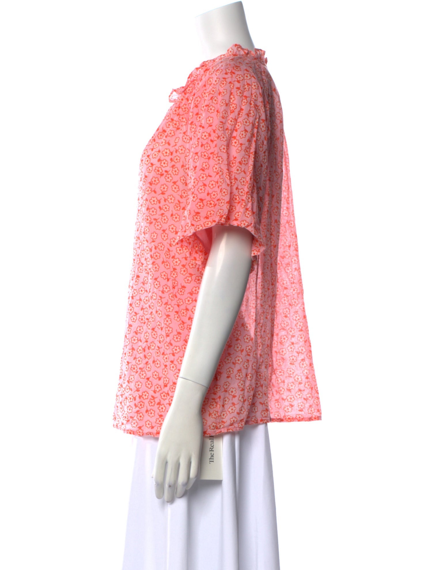 Banjanan Floral Print V-Neck Blouse